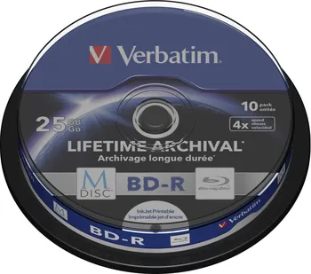 Optické médium Verbatim BD-R 10 ks (43825)