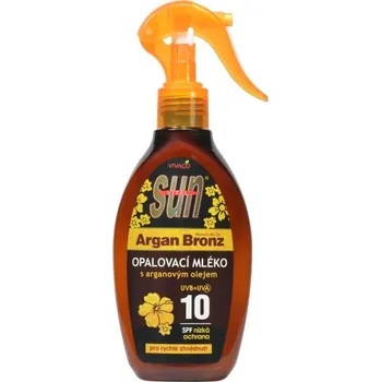 Přípravek na opalování Vivaco Sun Argan Bronz Suntan Lotion opalovací mléko s arganovým olejem SPF10 200 ml