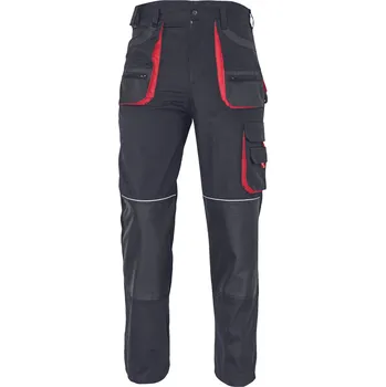 pracovní kraťasy Kalhoty PAS FF BE-01-003 Carl černé/červené doplňky - v.54