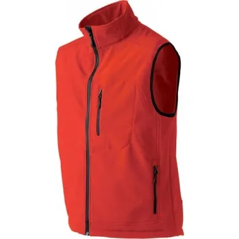 Pánská vesta Pánská softshellová vesta červená M