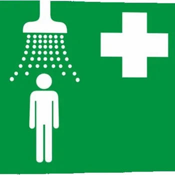 Zdravotnická sprcha Samolepka 200 x 200 mm tl. 0.4 mm - fotoluminiscenční - Kód: 10304