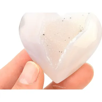 Přírodní kámen Achátové třpytivé srdce 43g Brazílie