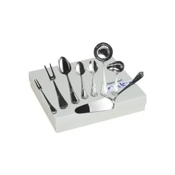 Příbor BERNDORF SANDRIK BAROCK 8 ks servírovací sada stříbrná