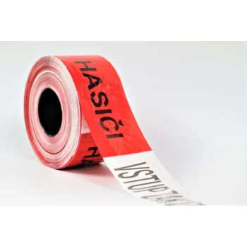 Výstražná páska Ohraničovací páska HASIČI - VSTUP ZAKÁZÁN 80 mm x 500 m - Kód: 15365