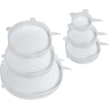 Sada 6 silikonových víček - Küchenprofi (Silikonová víčka, 6 ks - Küchenprofi)