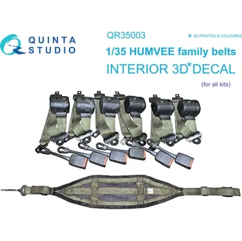 Plastikový model Quinta studio 1/35 HUMVEE family belts, 3D-Printed & coloured