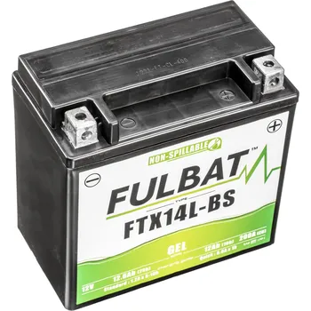 Motobaterie Baterie 12V, YTX14L-BS GEL, 12V, 12Ah, 200A, bezúdržbová GEL technologie 150x87x145 FULBAT (aktivovaná ve výrobě)