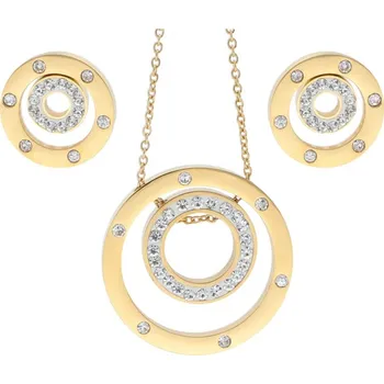 Souprava šperků Doria Set šperků z oceli zlatý K298