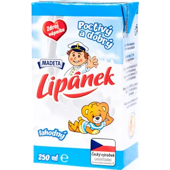 Mléko Madeta Lipánek trvanlivé polotučné mléko 1,5 % 250 ml