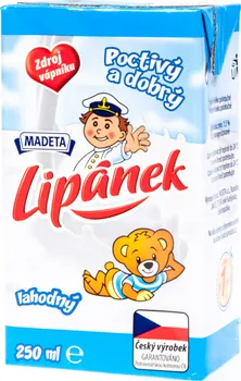 Mléko Madeta Lipánek trvanlivé polotučné mléko 1,5 % 250 ml