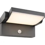 Schrack Venkovní nástěnný reflektor Ilas s PIR detektorem LED 12,5W, 3000K IP54, antracit