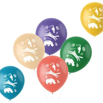 Balónek Folat Safari party nature – balónky latexové 33 cm 6 ks