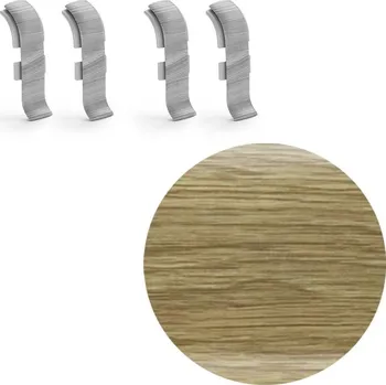 soklová lišta NOVÁK Spojka k soklové liště PVC dub Canyon 56x23 4ks NGTF77