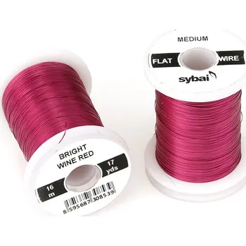Sybai FLAT Colour Wire Medium Bright Wine Red