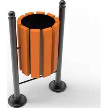 Venkovní odpadkový koš PROFICITY Venkovní odpadkový koš Londýn Barevná kombinace: Palisandr