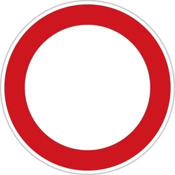 Dopravní značka Zákaz vjezdu všech vozidel B1 70 cm