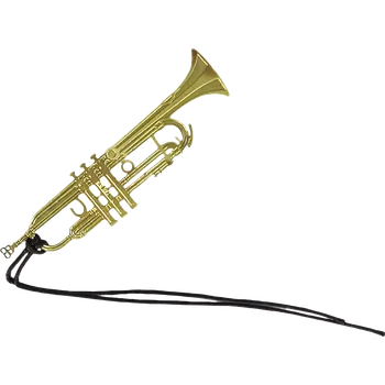 Doplněk ke knize Záložka do knihy kovová - Zlatá - Trumpeta