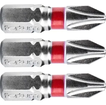 Bit hrot křížový phillips, sada 3ks, PH 2x25mm, S2