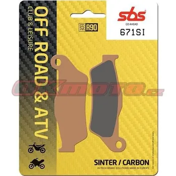 Brzdová destička Přední brzdové destičky SBS 671SI - KTM SX, 450ccm - 03>03