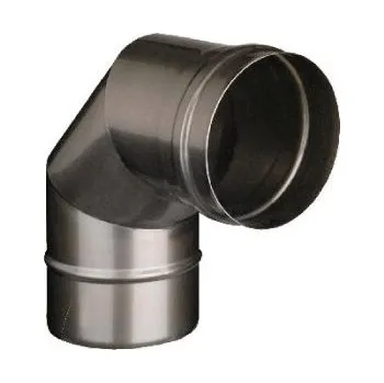 Komín koleno pevné 87° - DN 110mm (síla plechu 0,6mm) (koleno 87° - DN 110mm)