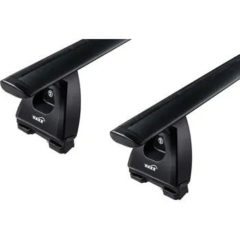 Příčník na automobil Střešní nosiče Hakr WING Black Profile 0341 + tyče 120 cm + kit • černé