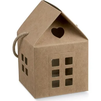 Termobox Scotton S.p.A. KRABICE NA DEZERTY - DOMEČEK PŘÍRODNÍ 12x12x12cm