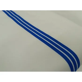 Povlečení Povlečení bílé s modrým pruhem na záložku