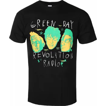 Oblečení a móda Tričko metal pánské Green Day - Scribble Mask - ROCK OFF - GDTS41MB - S