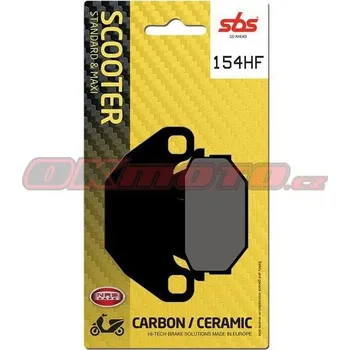 Brzdová destička Zadní brzdové destičky SBS 154HF - Kymco Maxer, 50ccm - 03>