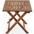 Zahradní stůl InternetovaZahrada Zahradní stolek 46 x 46 cm akátové dřevo