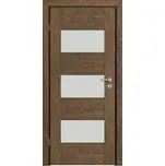 DOORSY Interiérové dřevěné dveře DOORSY BERGAMO 3 kartáčovaný