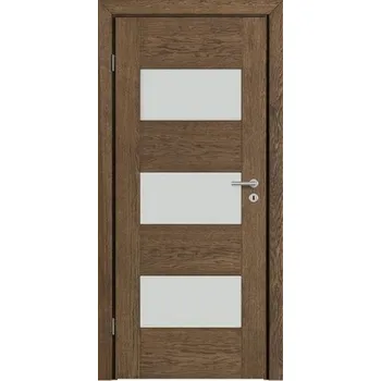 Interiérové dveře DOORSY Interiérové dřevěné dveře DOORSY BERGAMO 3 kartáčovaný