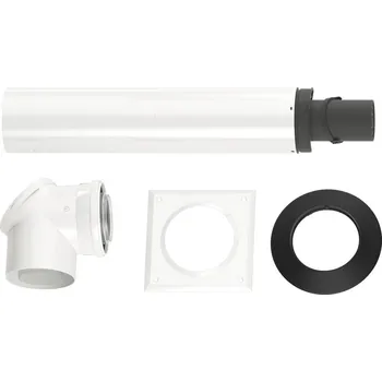 Kotel BOSCH Termotechnika Sada kouření DN80/125 přes zeď C13x s revizním kolenem 7738112574