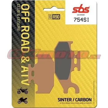 Brzdová destička Přední brzdové destičky SBS 754SI - CAN-AM Outlander EFI Left/Rear, 400ccm - 09>