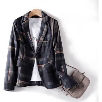 Dámské sako Dámské kostkované sako - XS Barva: Barevná, Velikost: XS