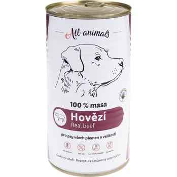 Chovatelství ALL ANIMALS DOG hovězí mleté 1200 g