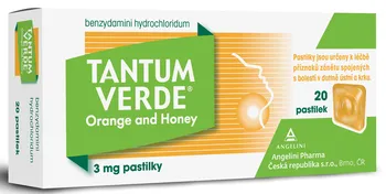 Lék na bolest v krku Tantum Verde Orange and Honey