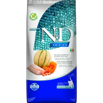 Krmivo pro kočku N&D OCEAN Cat 300g, 1,5kg, 5kg a 10kg. Balení 5kg a 10kg doprava zdarma Provedení: Kitten Cod, Shrimp & Pumpkin, Hmotnost: 300g