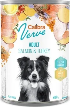 Krmivo pro psa Calibra Dog Verve konzerva Adult Salmon/Turkey 400 g