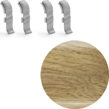 soklová lišta NOVÁK Spojka k soklové liště PVC dub Frigola 56x23 4ks NGTFE2