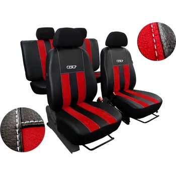 Potah sedadla AutoMega 70562 Škoda Fabia II GT 2007 červené