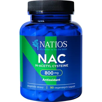 Přírodní produkt Natios NAC N-Acetyl Cysteine 800 mg 90 cps.
