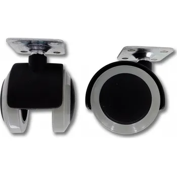 Kolečko ROL-N 50 PU, pásek, plotýnka, 38x38 (Kolečko nábytkové kování kolo)