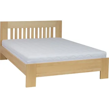 Postel Drewmax LK186 140x200 cm dřevěná postel masiv buk dvojlůžko