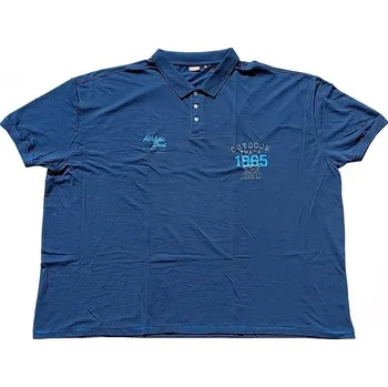 Pánská polokošile - tričko s límečkem modré Adamo krátký rukáv Adamo ODE-AD-131107-328 - 10XL