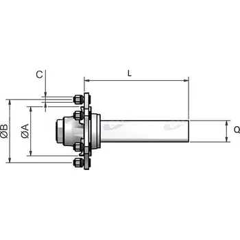 Přívěs k motorovému vozidlu Náprava nebržděná 800 kg