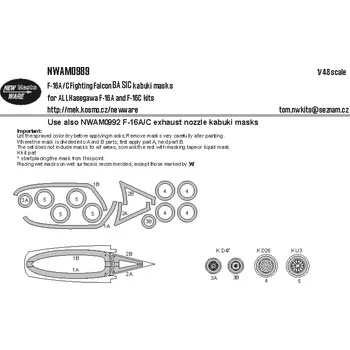 Plastikový model 1/48 Mask F-16A/C Fighting Falcon BASIC (HAS)