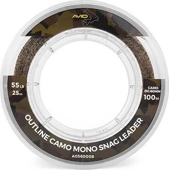 AVID CARP Outline Camo Mono Snag Leader 100m Druh: 0,70mm