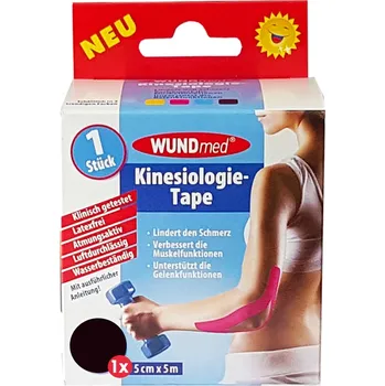 Tejpovací páska WUNDmed Kinezio tejpovací páska 5 cm x 5 m černá