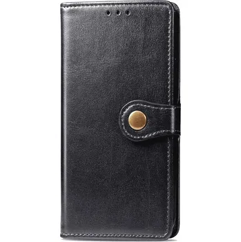 Pouzdro na tablet VSECHNONAMOBIL 26756 LEATHER BUCKLE Peňaženkový obal Realme C11 černý